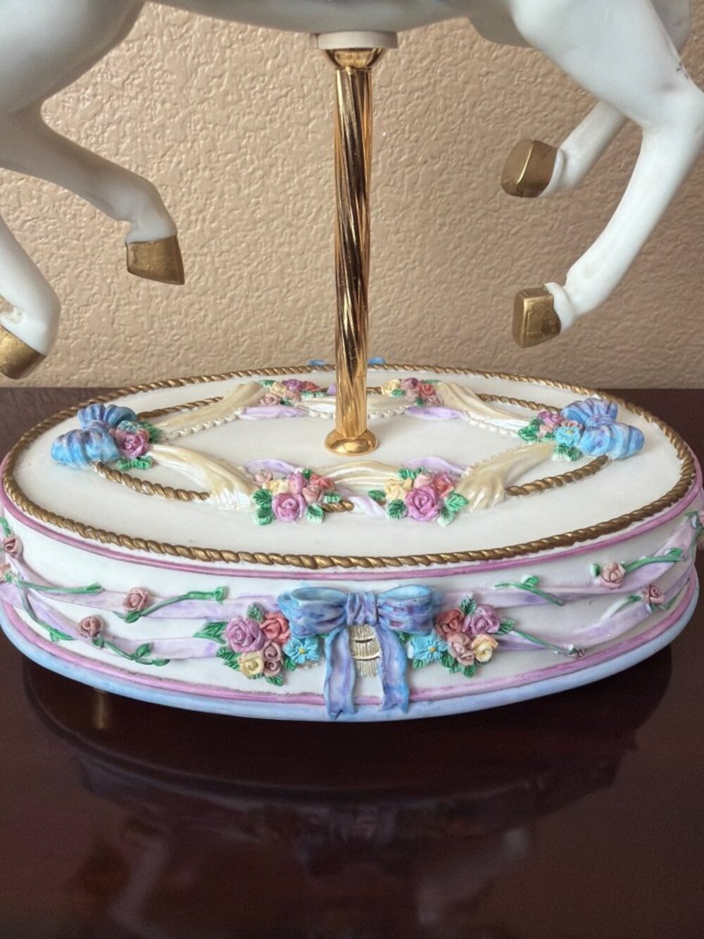 1995 San Francisco Music Box Morning Dance Carousel Horse LE 1044/3000 - Picture 11 of 16